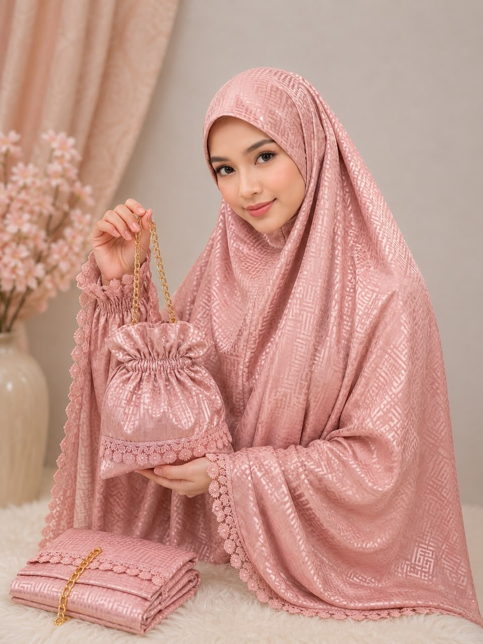 Telekung Sutra Fendi 04