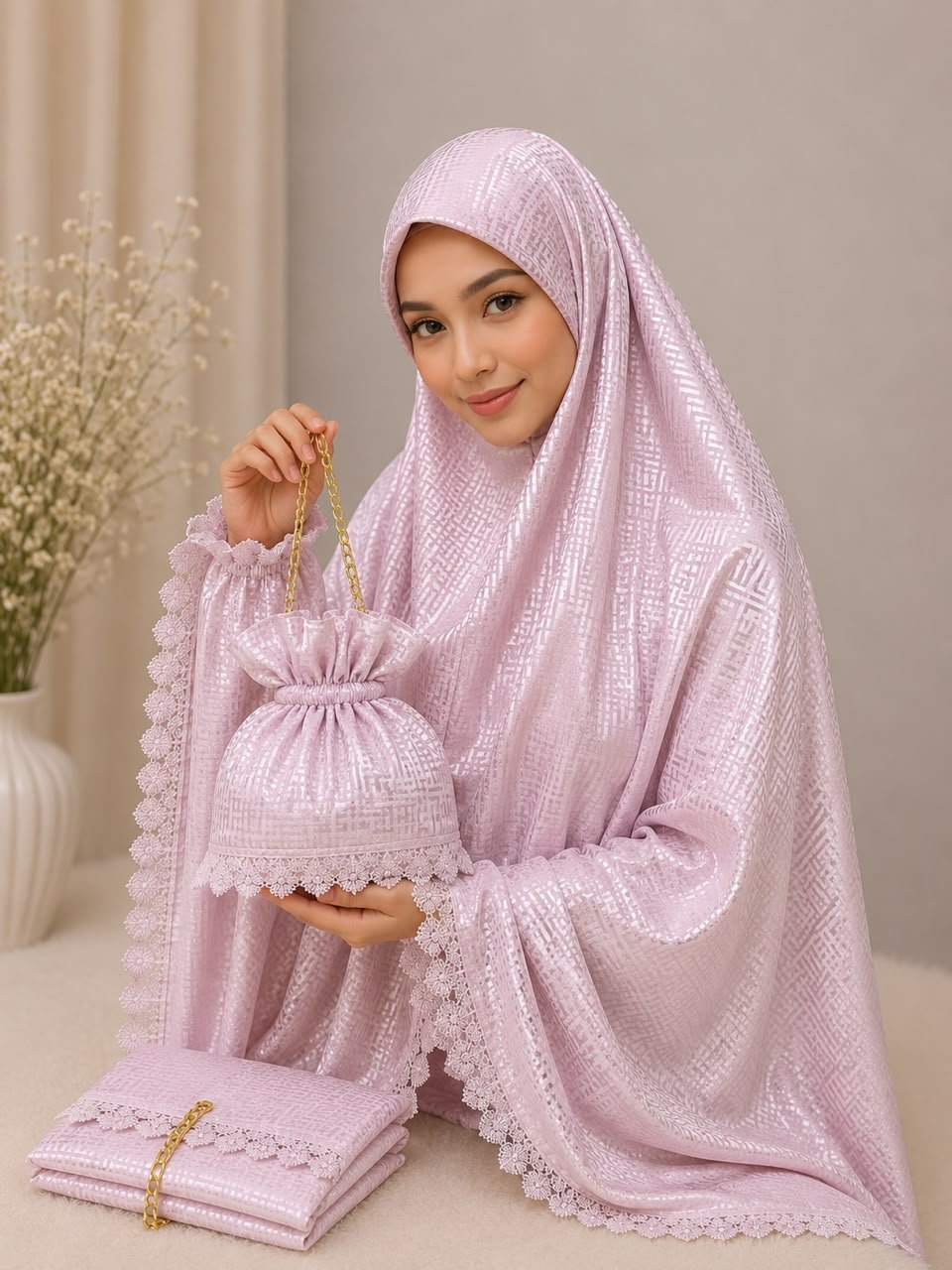 Telekung Sutra Fendi 10