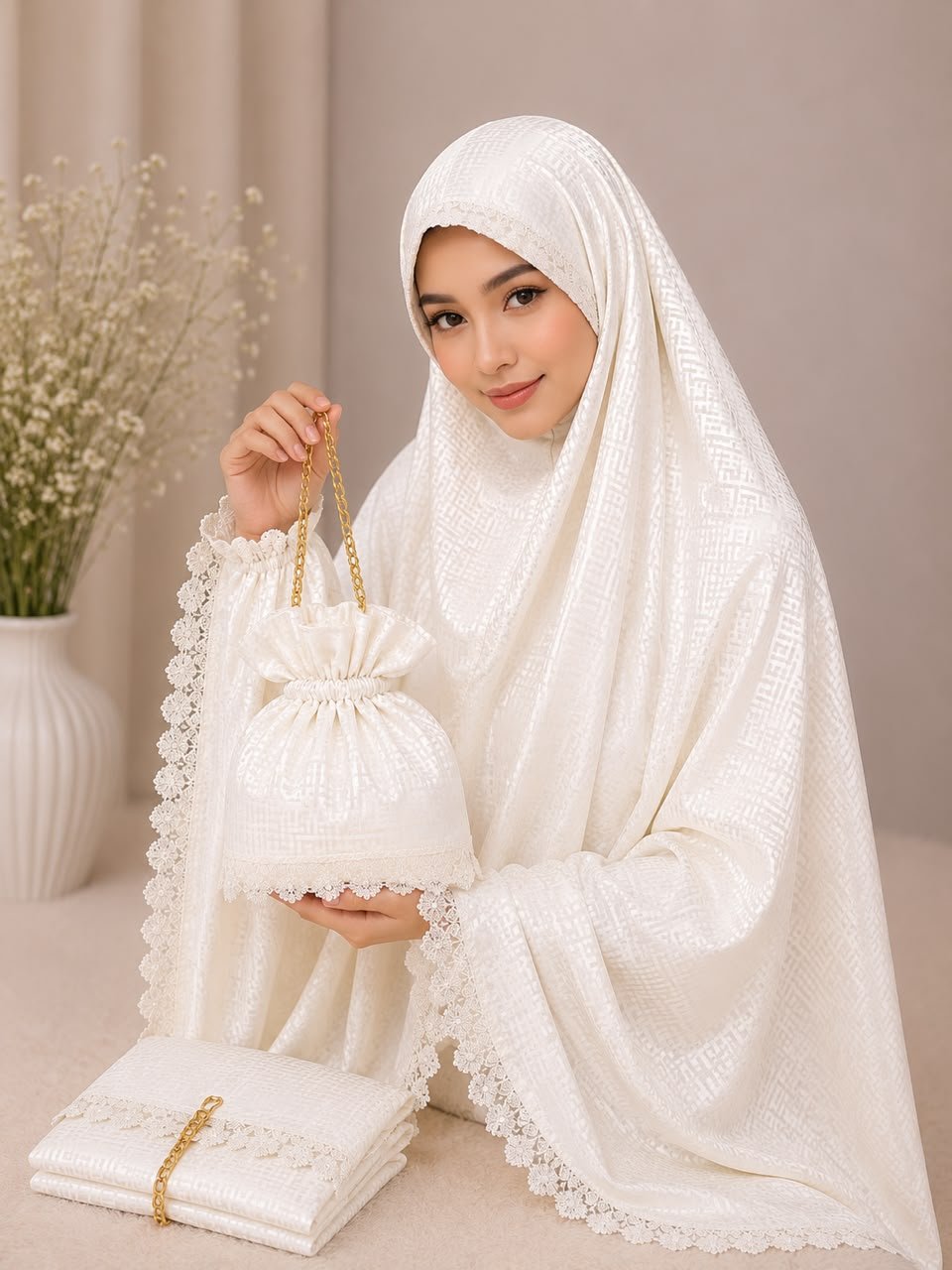 Telekung Sutra Fendi 12