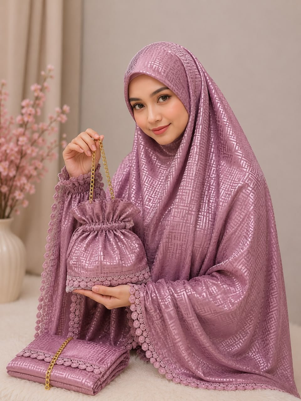 Telekung Sutra Fendi 07