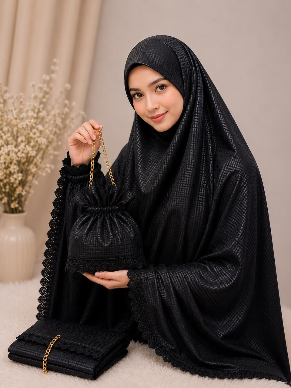 Telekung Sutra Fendi 09