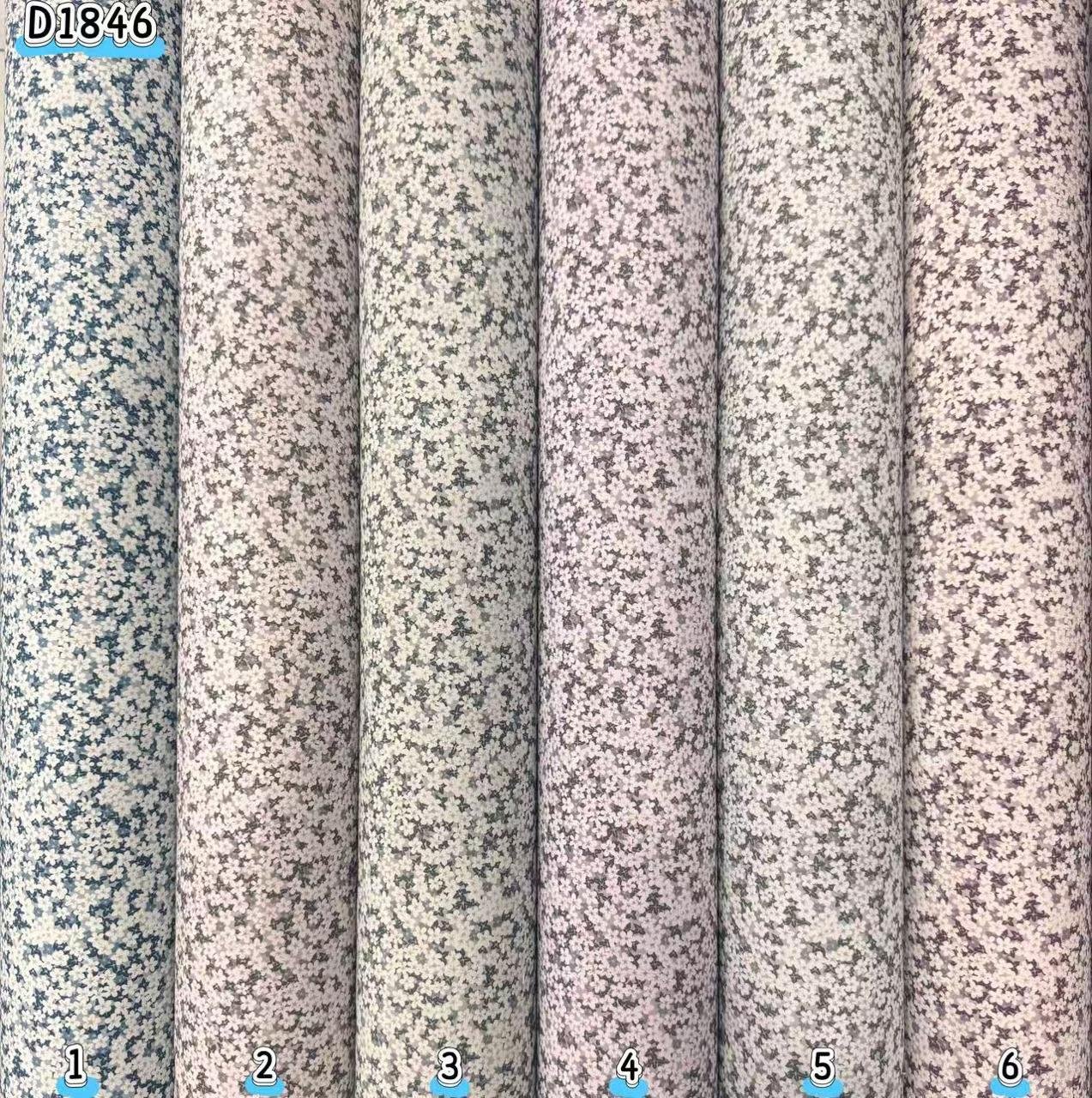 Kain kapas cotton Vietnam, kod D1846, pilihan warna mengikut nombor dalam foto