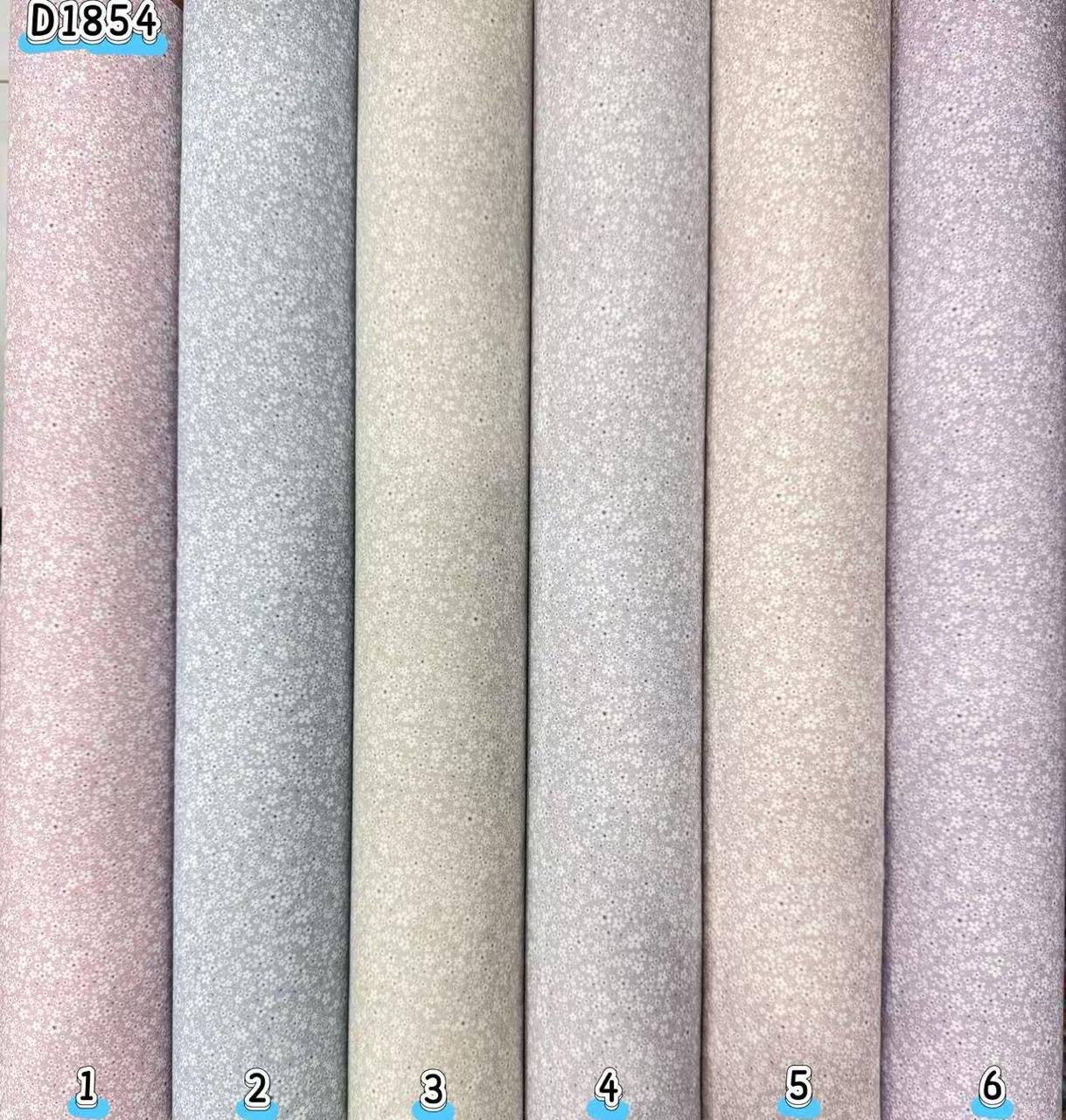 Kain kapas cotton Vietnam, kod D1854, pilihan warna mengikut nombor dalam foto