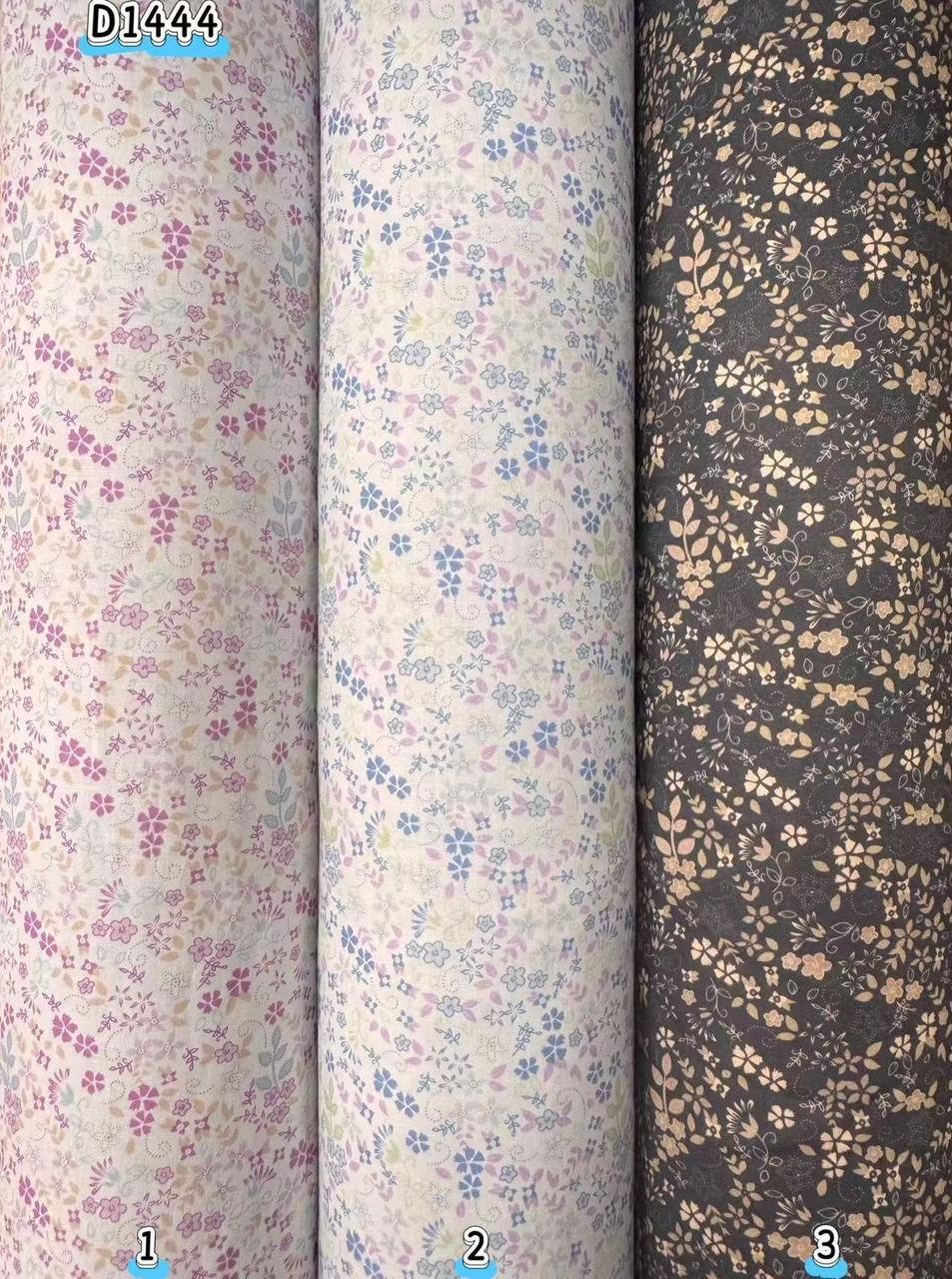 Kain kapas cotton Vietnam, kod D1444, pilihan warna mengikut nombor dalam foto